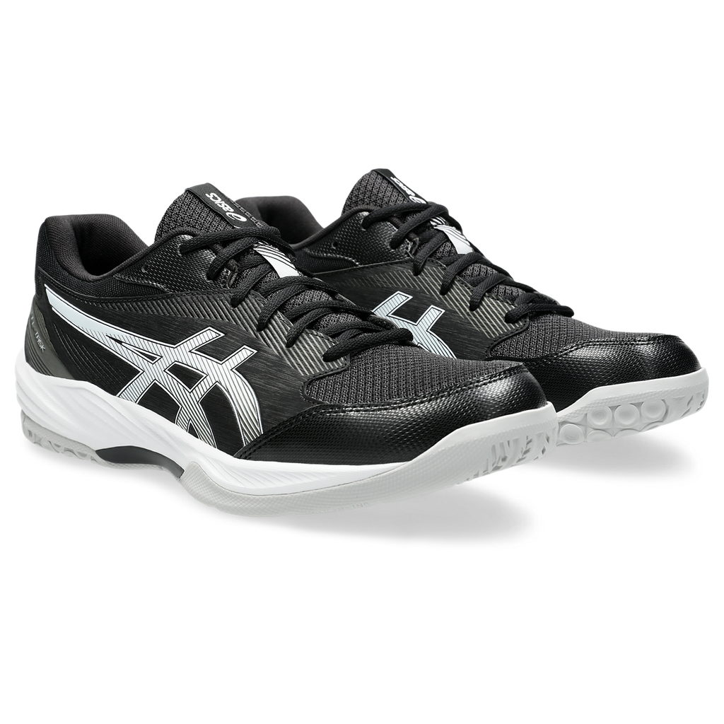 Asics Men's Gel Task 4 Indoor Court Shoes Black White