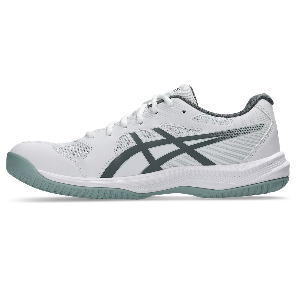 Asics Men's Upcourt 6 Indoor Court Shoes White Steel Grey