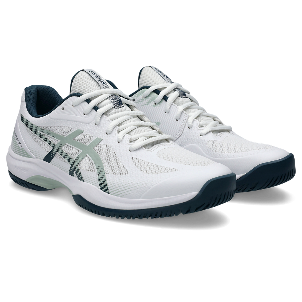 Asics Men's Court Hunter FF Indoor Court Shoes AW25 White Lichen Rock