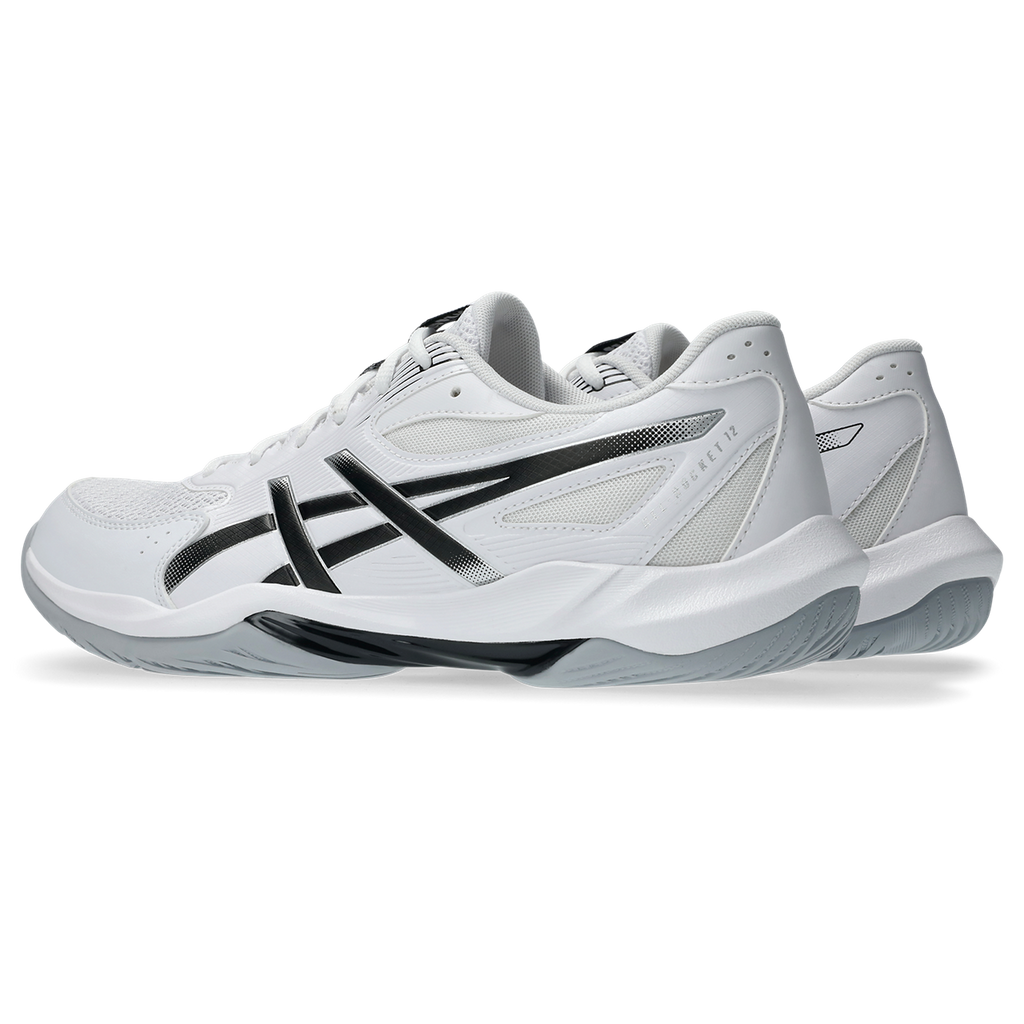 Asics Men's Gel Rocket 12 Indoor Court Shoes AW25 White Black