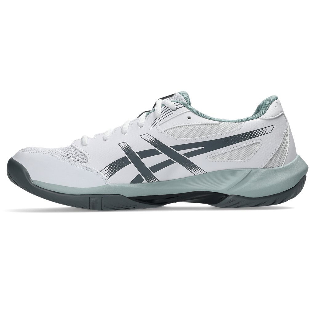 Asics Men's Gel Rocket 12 Indoor Court Shoes White Steel Grey