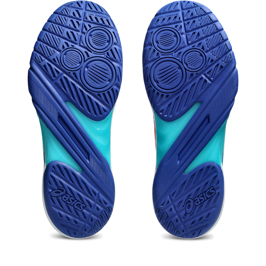 Asics Men's Powerbreak FF Indoor Court Shoes AW25 White Asics Blue