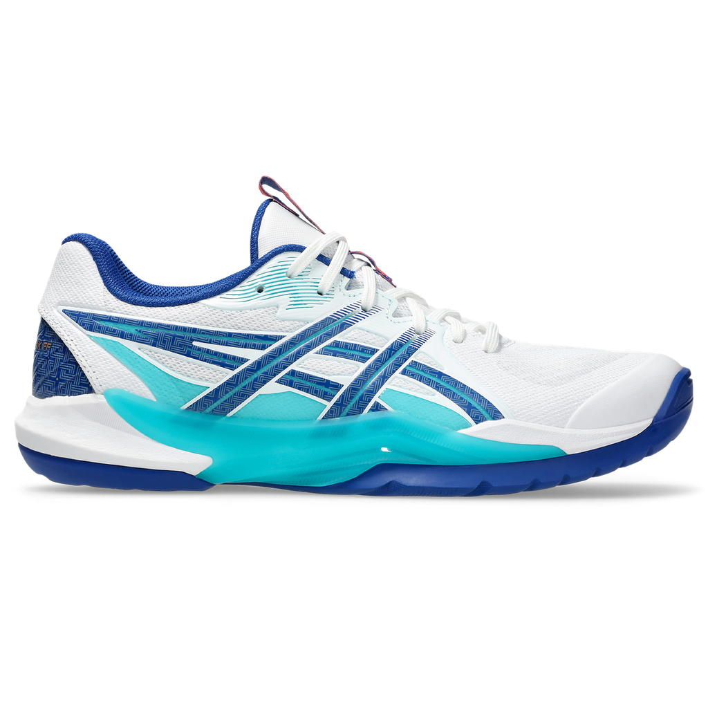 Asics Men's Powerbreak FF Indoor Court Shoes AW25 White Asics Blue