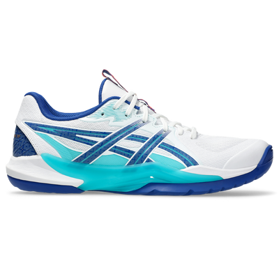 Asics Men's Powerbreak FF Indoor Court Shoes AW25 White Asics Blue