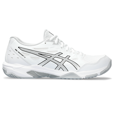 Asics Women's Gel Rocket 11 Indoor Court Shoes White Pure Silver