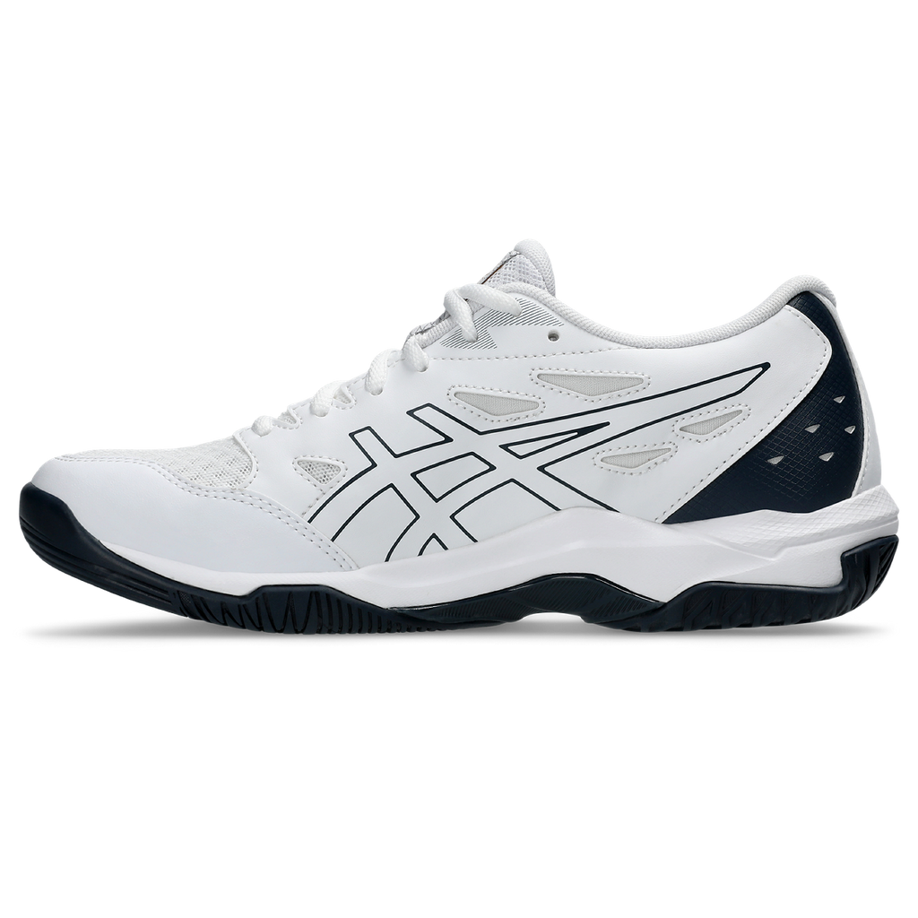 Asics Women's Gel Rocket 11 Indoor Court Shoes White Pure Gold