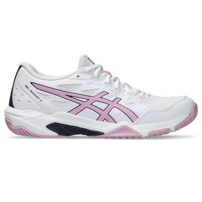 Asics Women's Gel Rocket 11 Indoor Court Shoes SS25 White Light Ube