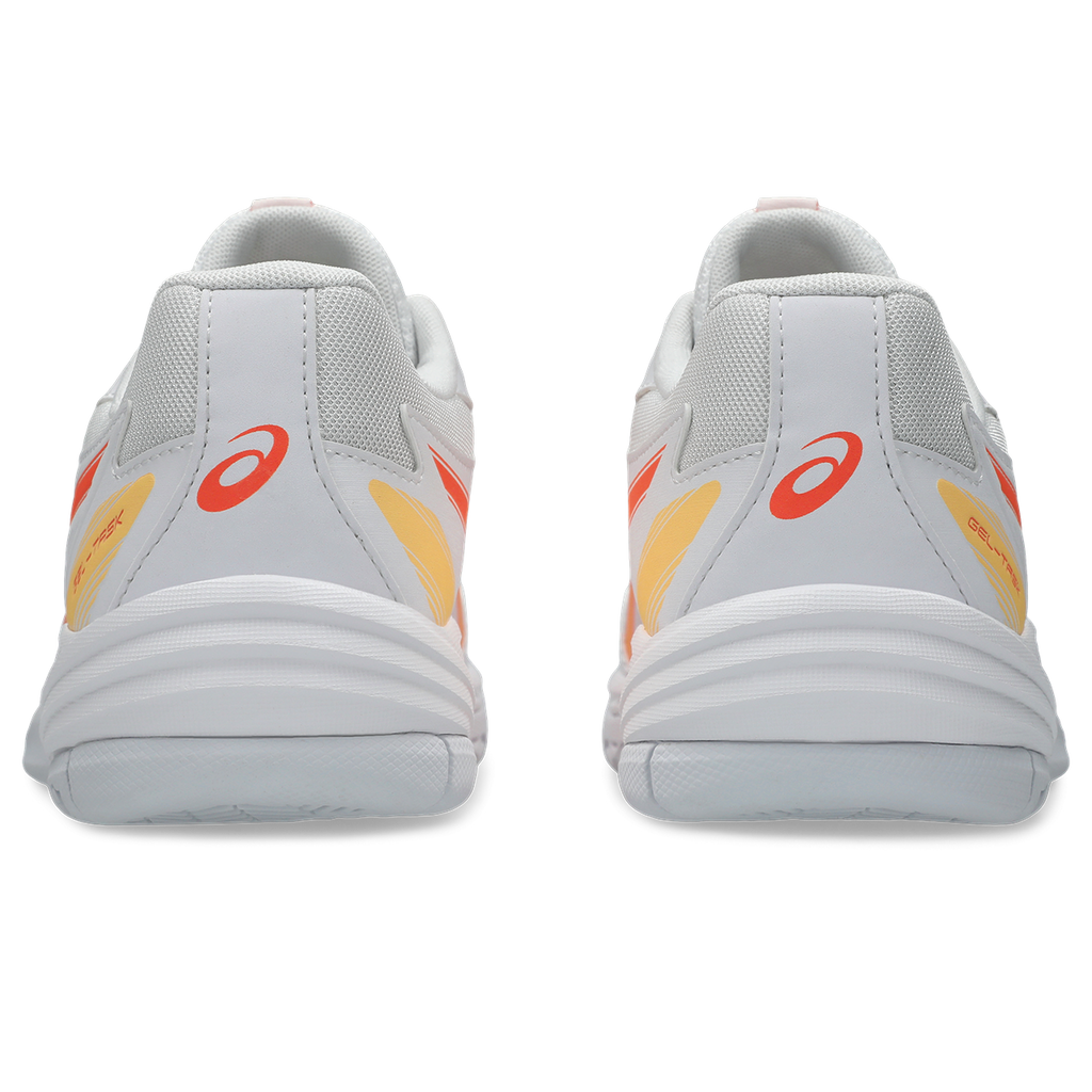 Asics Women's Gel Task 4 Indoor Court Shoes AW25 White Vivid Coral