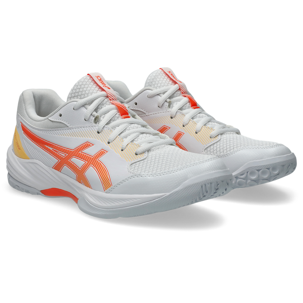 Asics Women's Gel Task 4 Indoor Court Shoes AW25 White Vivid Coral