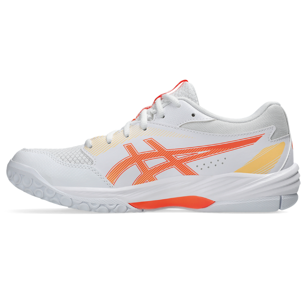 Asics Women's Gel Task 4 Indoor Court Shoes AW25 White Vivid Coral
