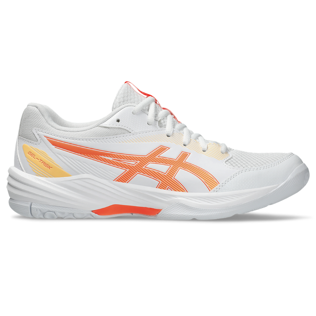 Asics Women's Gel Task 4 Indoor Court Shoes AW25 White Vivid Coral