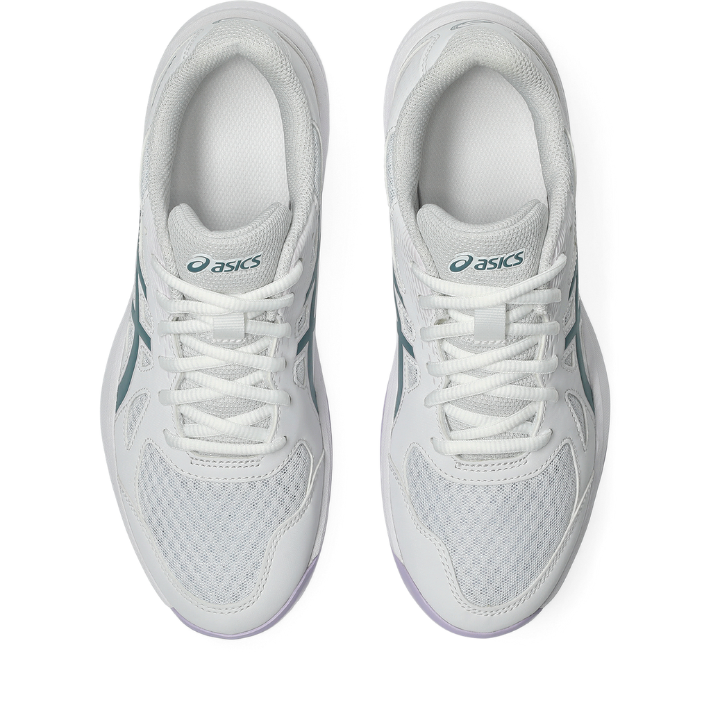 Asics Women's Upcourt 6 Indoor Court Shoes White Foggy Teal