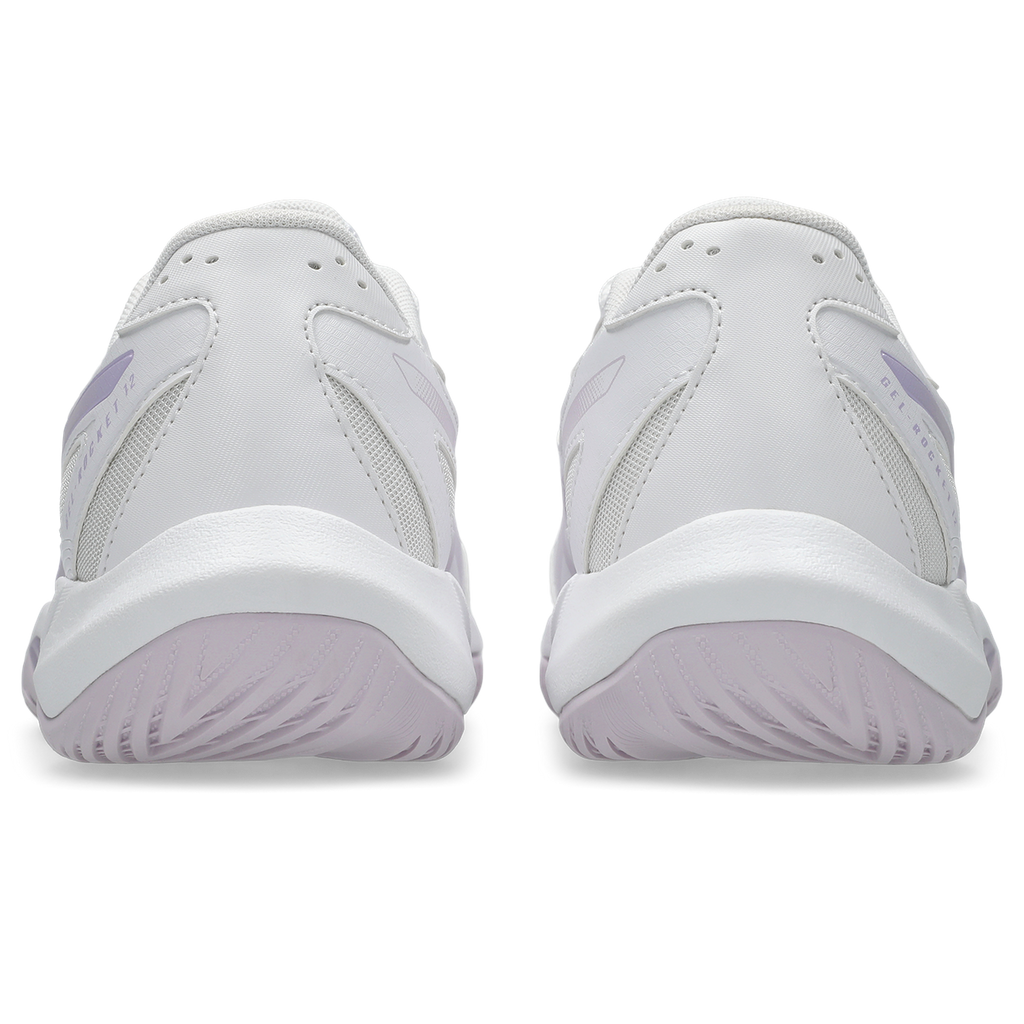 Asics Women's Gel Rocket 12 Indoor Court Shoes White Dahlia