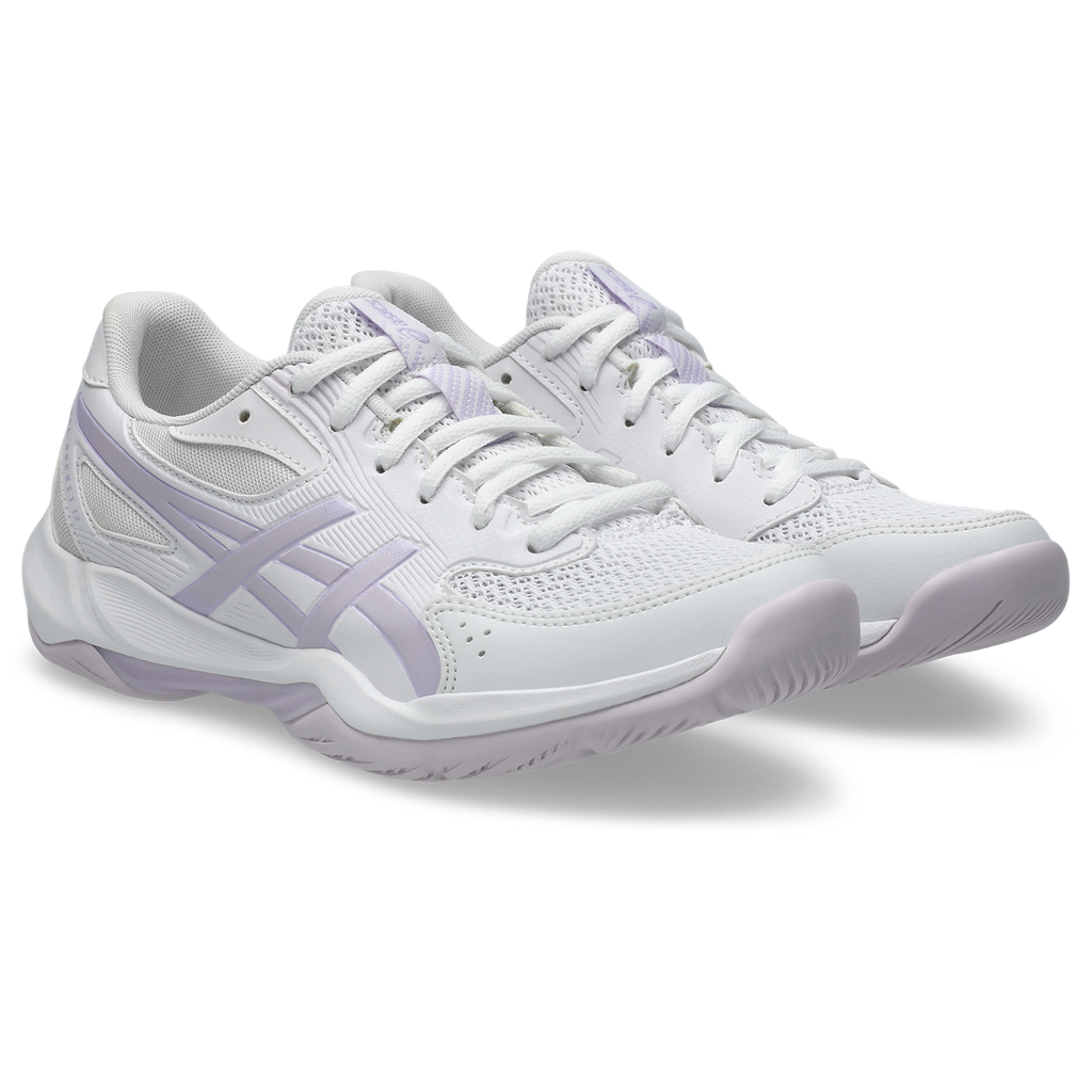 Asics Women's Gel Rocket 12 Indoor Court Shoes White Dahlia