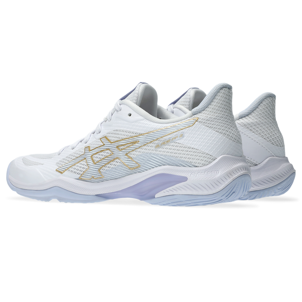 Asics Women's Blade FF 2 Indoor Court Shoes AW25 White Blue Fade