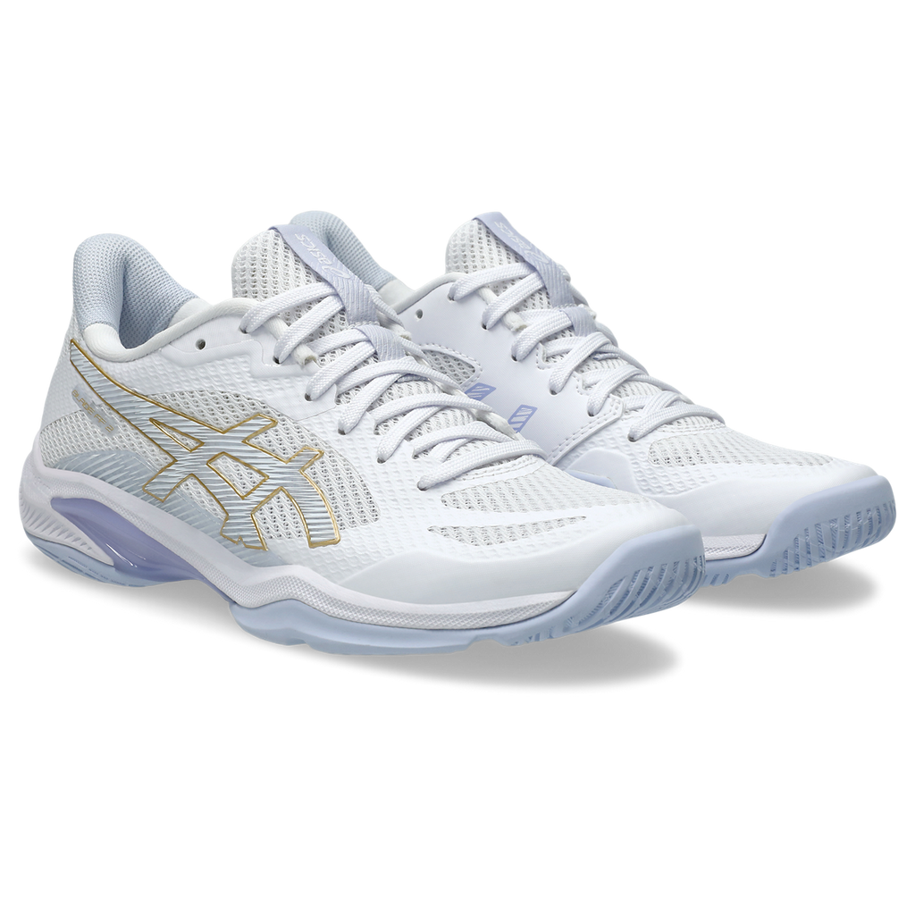 Asics Women's Blade FF 2 Indoor Court Shoes AW25 White Blue Fade