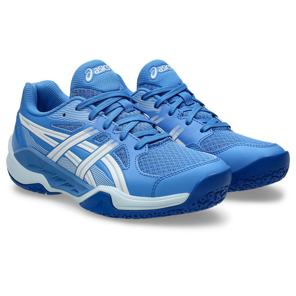 Asics Junior Gel Powerbreak GS Indoor Court Shoes Blue Coast White