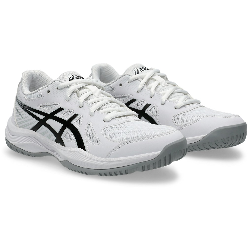 Asics Junior Upcourt 6 Indoor Court Shoes White Black