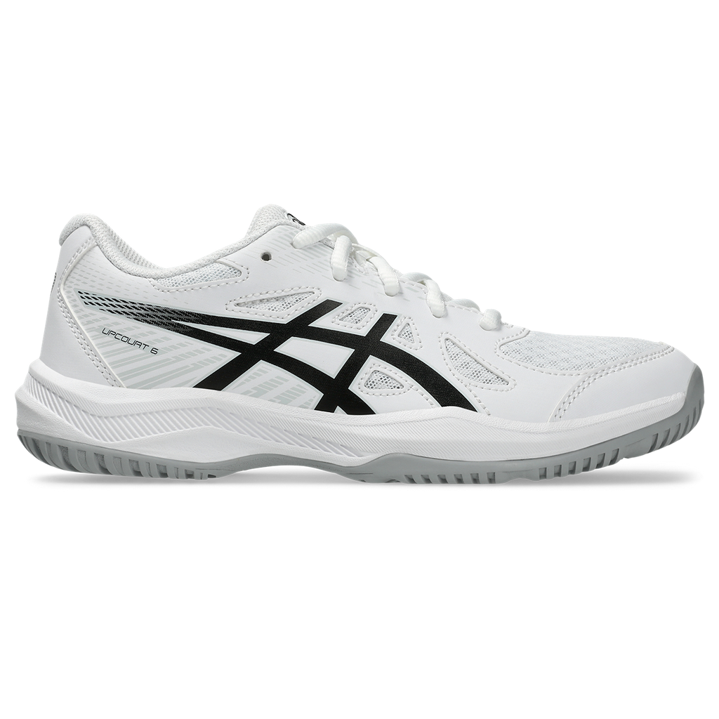 Asics Junior Upcourt 6 Indoor Court Shoes White Black