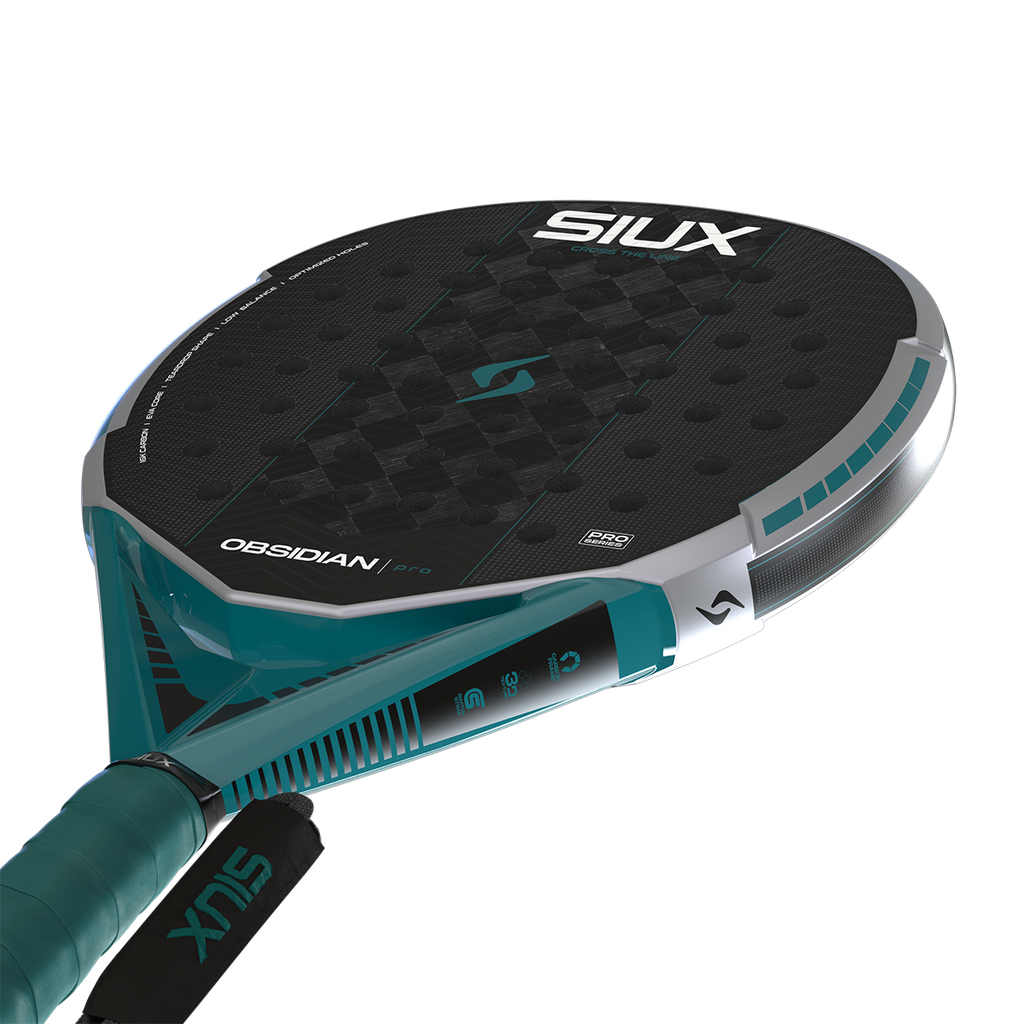Siux Obsidian Pro 2027 Padel Racket Silver Green