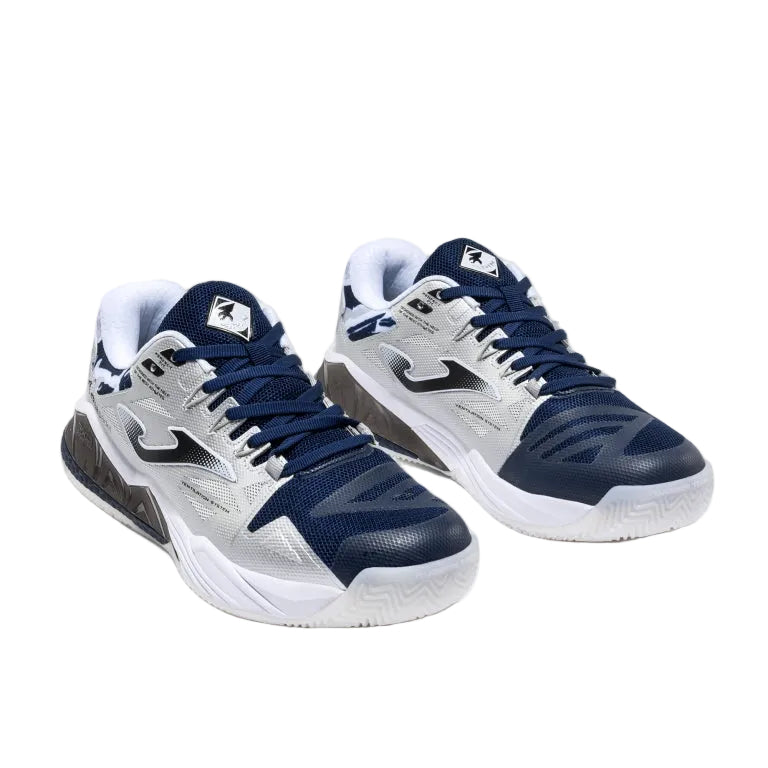 Joma Men's Spin 26 Padel Shoes Silver Navy