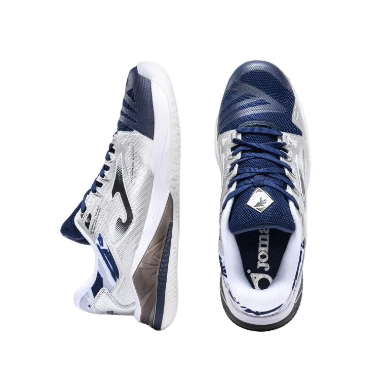 Joma Men's Spin 26 Padel Shoes Silver Navy