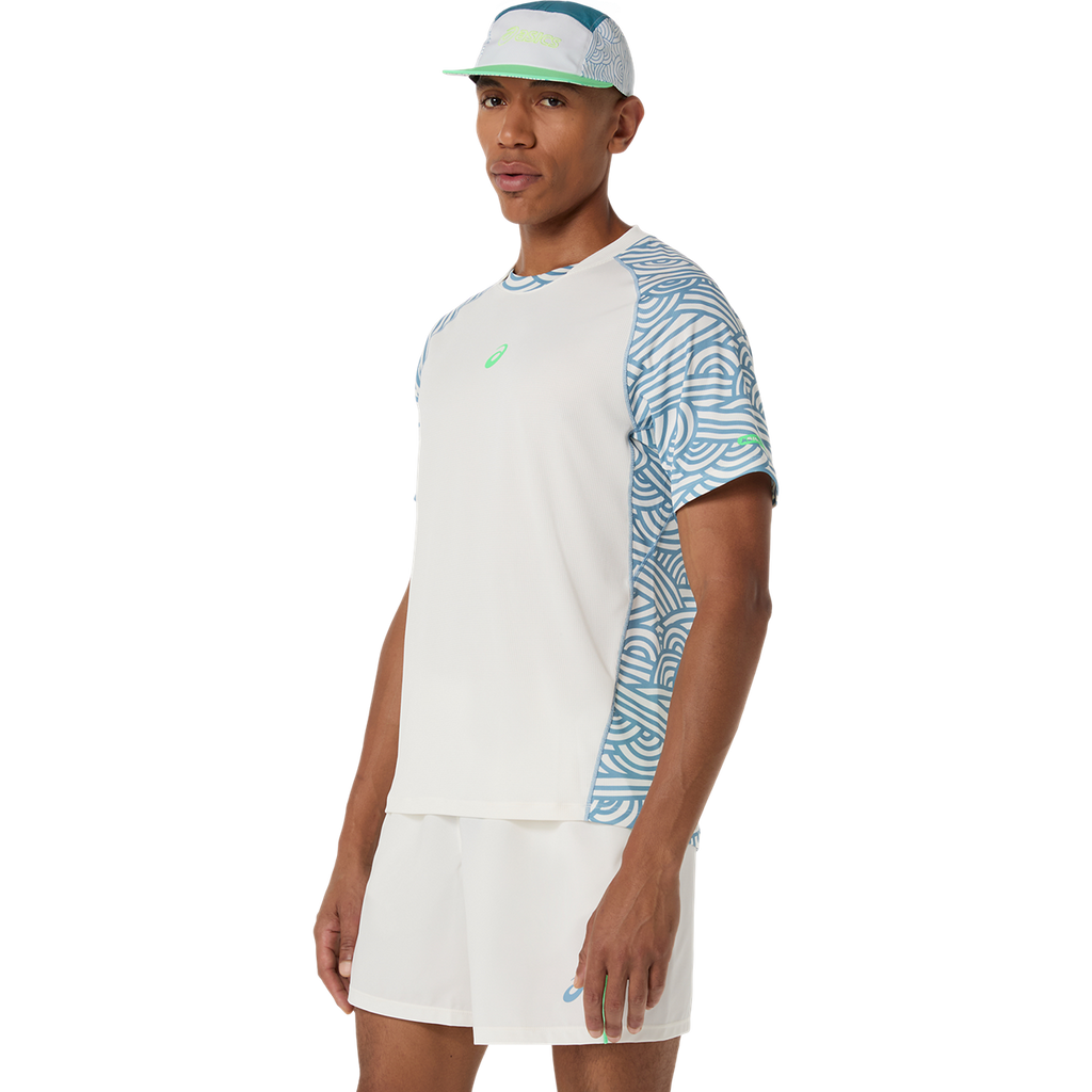 Asics Men's Padel Court All Over Print Top Cream