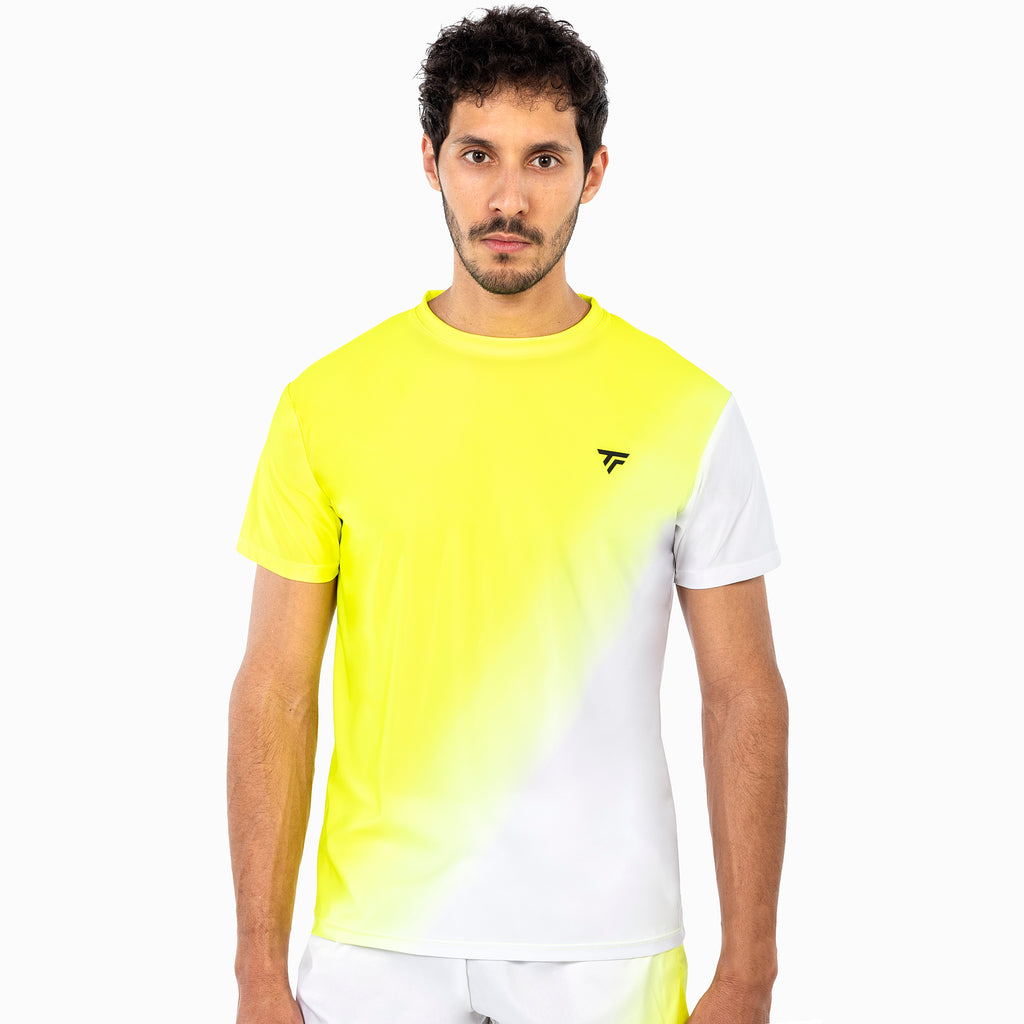 Tecnifibre Men's Team X-Loop Tee 2026 White Neon Yellow