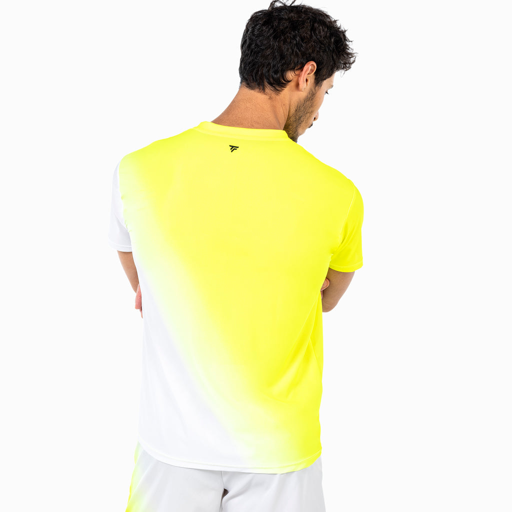 Tecnifibre Men's Team X-Loop Tee 2026 White Neon Yellow