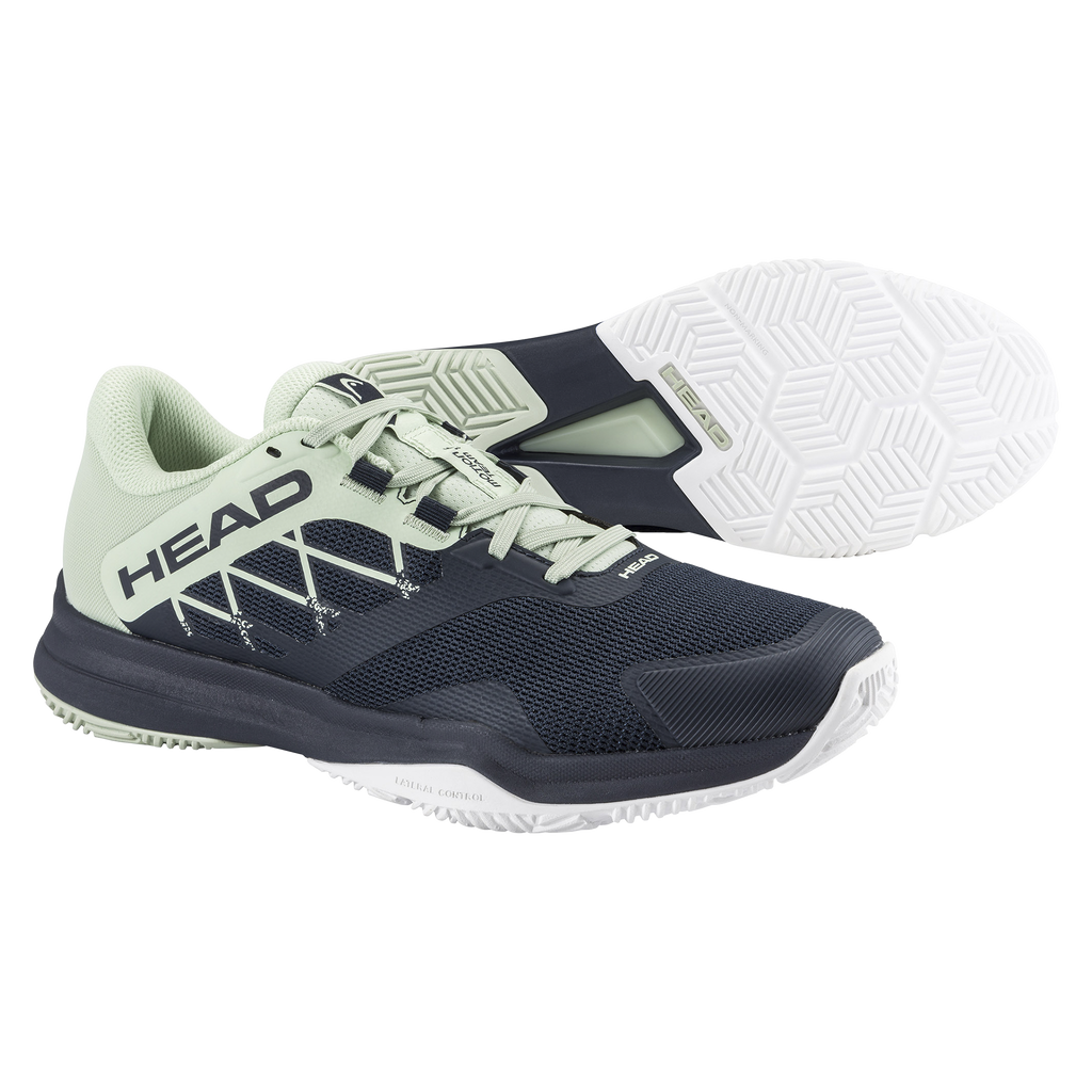 HEAD Men's Motion Team 1.5 Padel Shoes Blueberry Cantaloupe Green