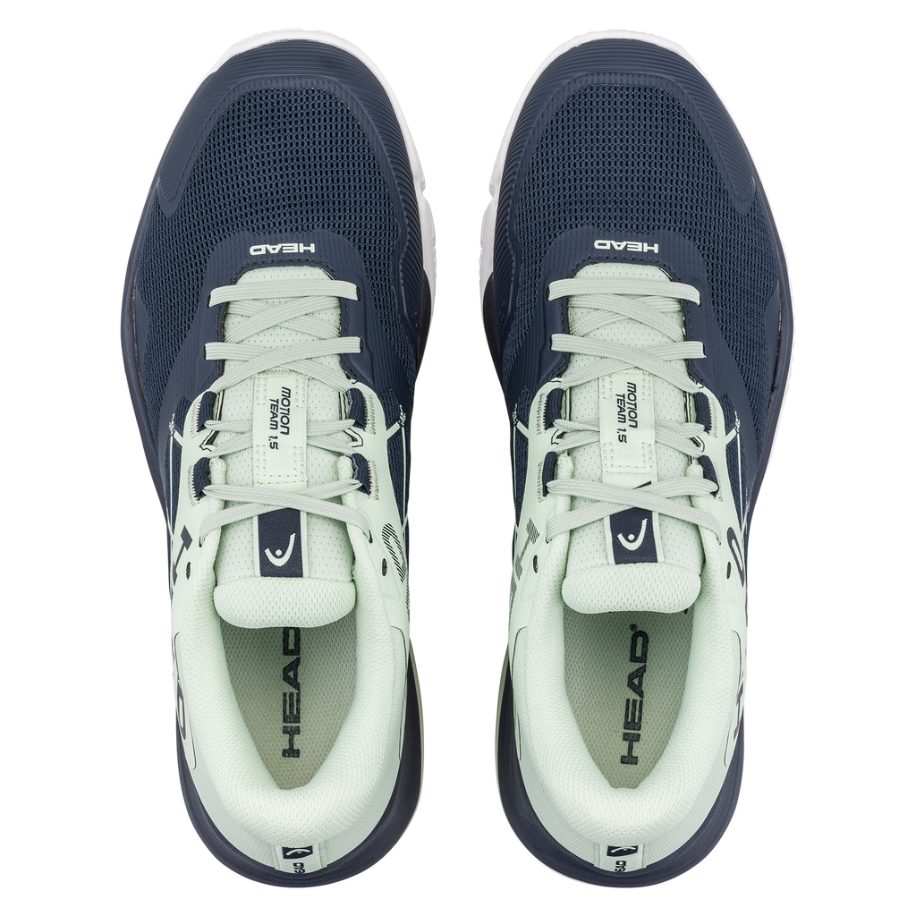 HEAD Men's Motion Team 1.5 Padel Shoes Blueberry Cantaloupe Green