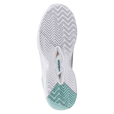 HEAD Women's Revolt Evo 2.0 Tennis Shoes White Turquoise