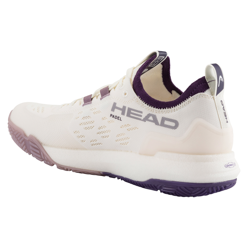 HEAD Women's Motion Pro 1.5 Padel Shoes Chalk White Purple Night