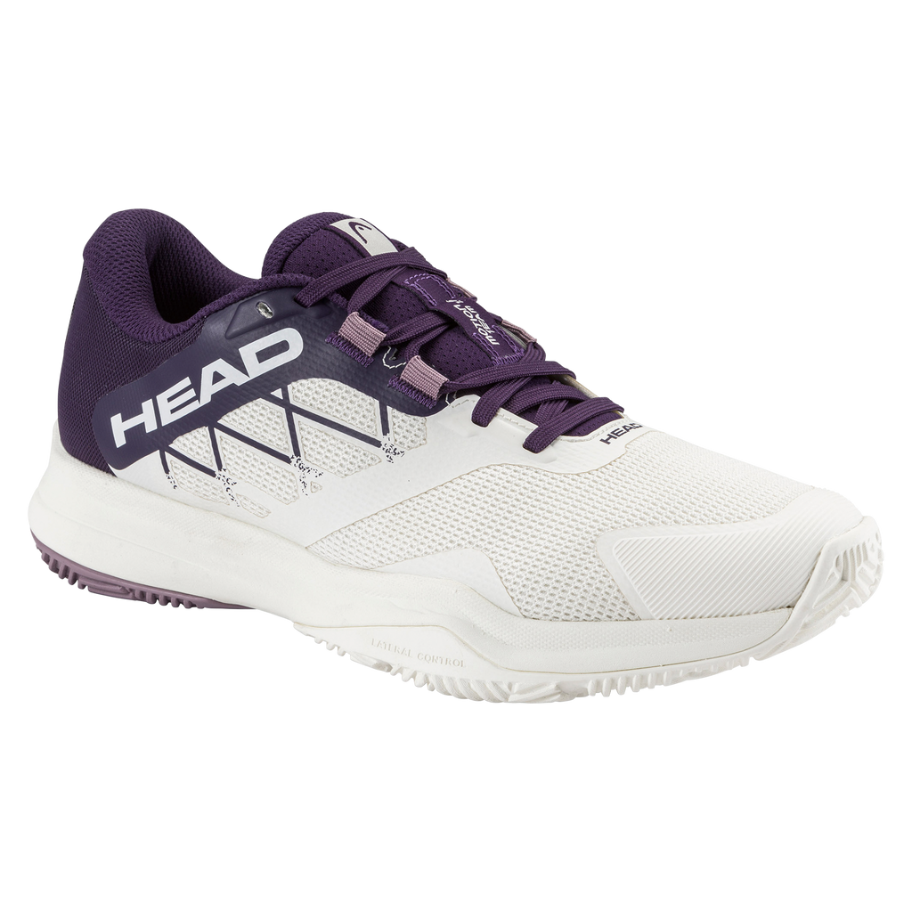 HEAD Women's Motion Team 1.5 Padel Shoes Chalk White Purple Night