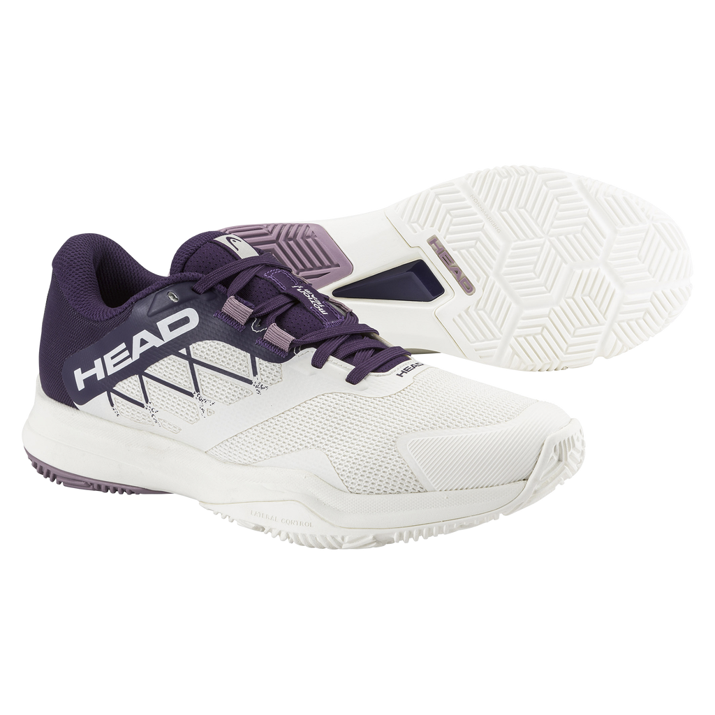 HEAD Women's Motion Team 1.5 Padel Shoes Chalk White Purple Night