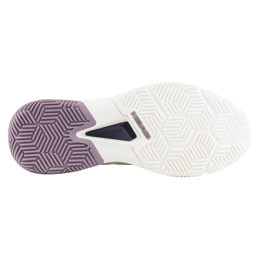 HEAD Women's Motion Team 1.5 Padel Shoes Chalk White Purple Night