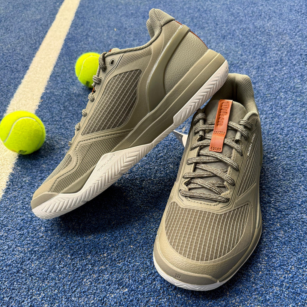 Wilson Men's Rush Pro 5 DST Tennis Shoes Vetiver/Tofu/Caramel