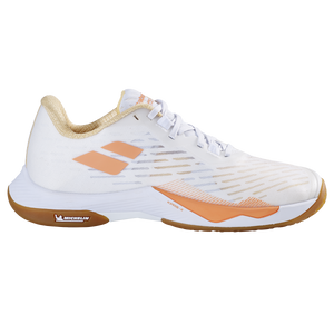 Babolat Women's Shadow Tour 5 Indoor Shoes White Yellow