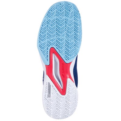 Babolat Junior Jet Premura 2 Padel Shoes Blue Poppy Red