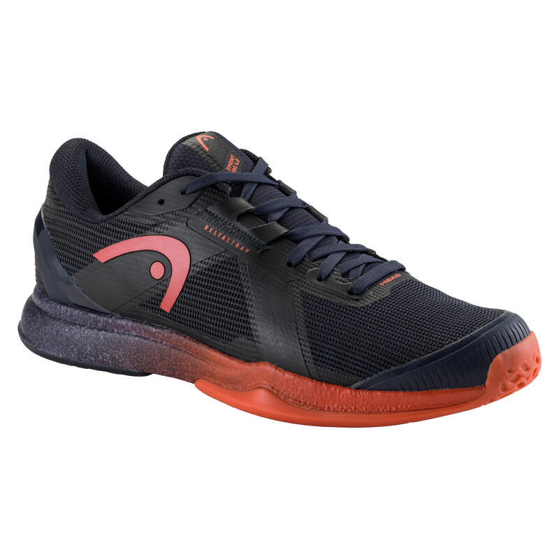 HEAD Men's Sprint Pro 4.0 Indoor Court Shoes Dark Blue Red