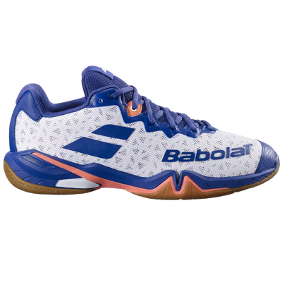 Babolat Men's Shadow 4 Indoor Court Shoes White Blue Navy