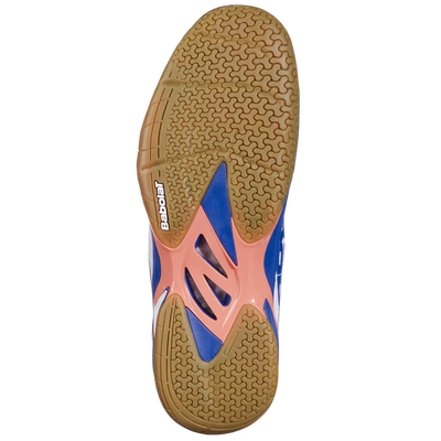 Babolat Men's Shadow 4 Indoor Court Shoes White Blue Navy