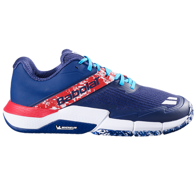 Babolat Men's Movea 2 Padel Shoes 25 Dark Blue Chilli Red