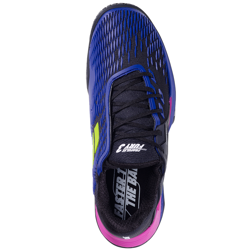 Babolat Men's Propulse Fury 3 Tennis Shoes Black Dark Blue