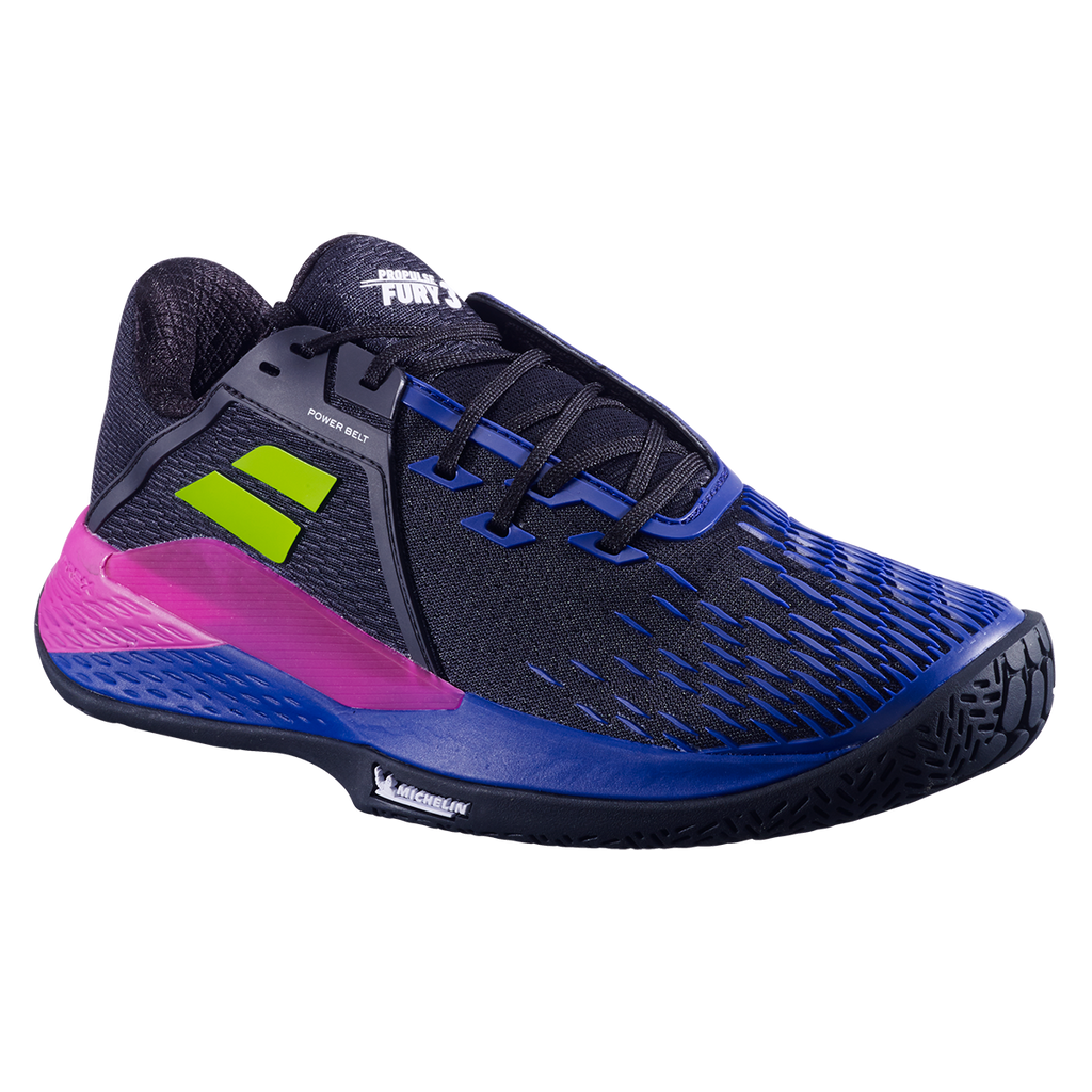 Babolat Men's Propulse Fury 3 Tennis Shoes Black Dark Blue