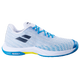 Babolat Men's Shadow Spirit 2 Indoor Court Shoes White Algier Blue