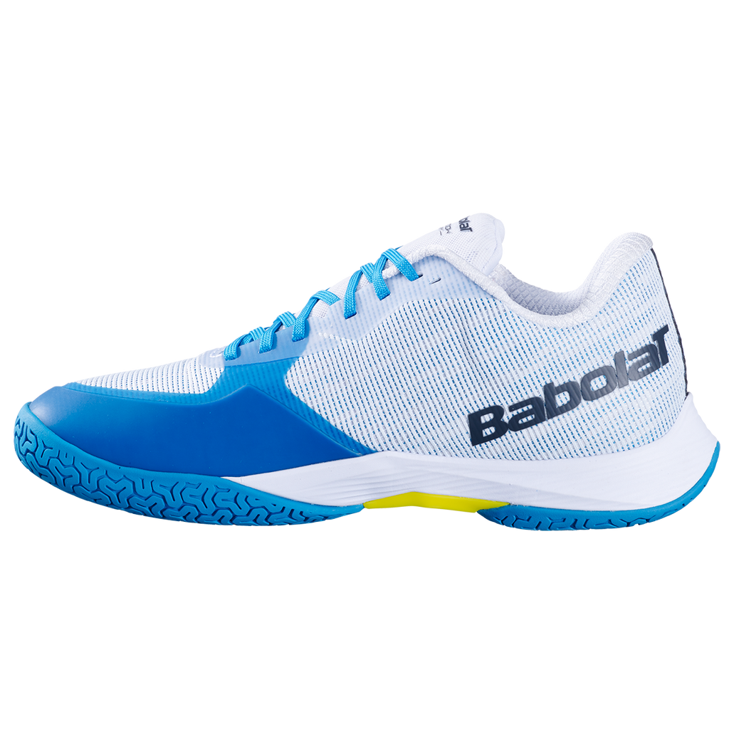 Babolat Men's Shadow Spirit 2 Indoor Court Shoes White Algier Blue