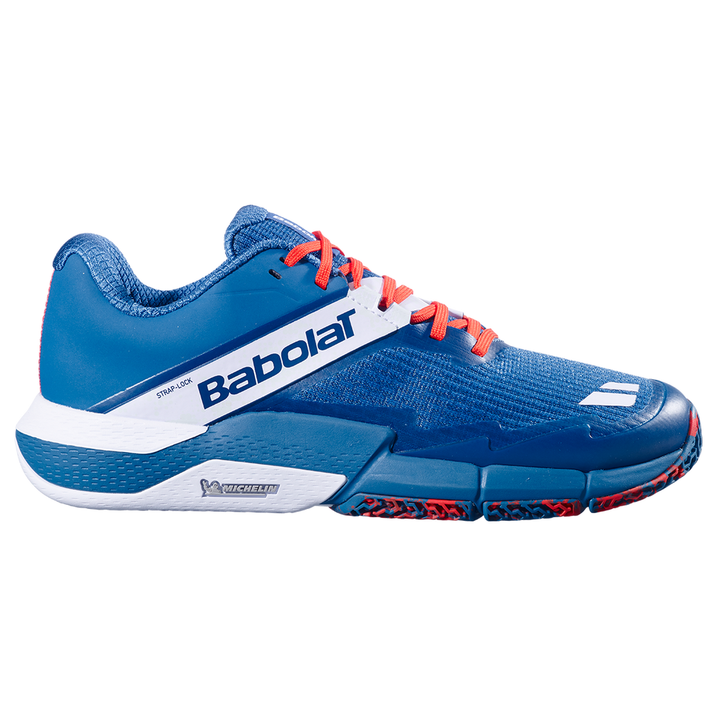 Babolat Men's Movea 2 Padel Shoes 26 Seaport/Cherry Tomato Red