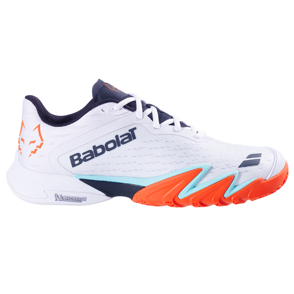 Babolat Men's Premura 3 Lebron Padel Shoes White Orange
