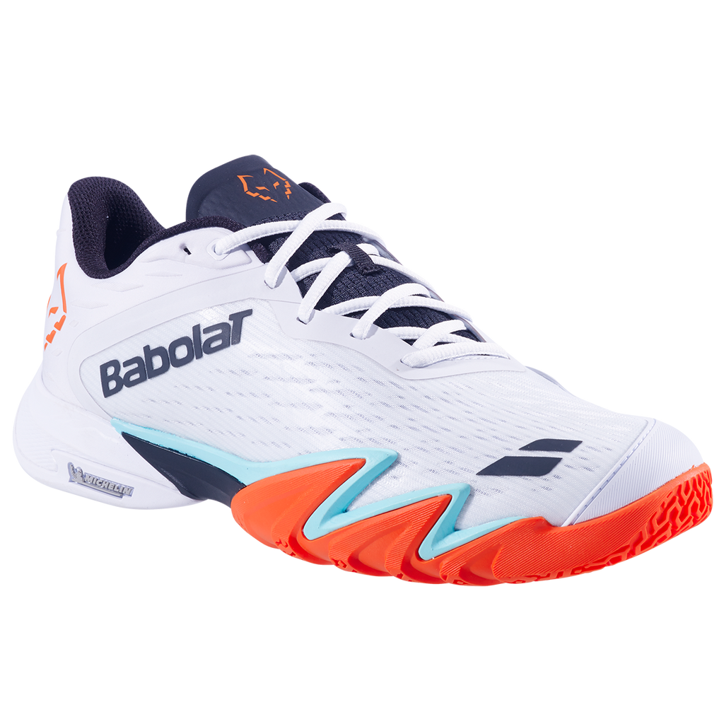 Babolat Men's Premura 3 Lebron Padel Shoes White Orange